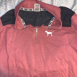 Pink by vs quarter zip